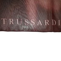 Trussardi Scarf/Shawl Silk in Bordeaux