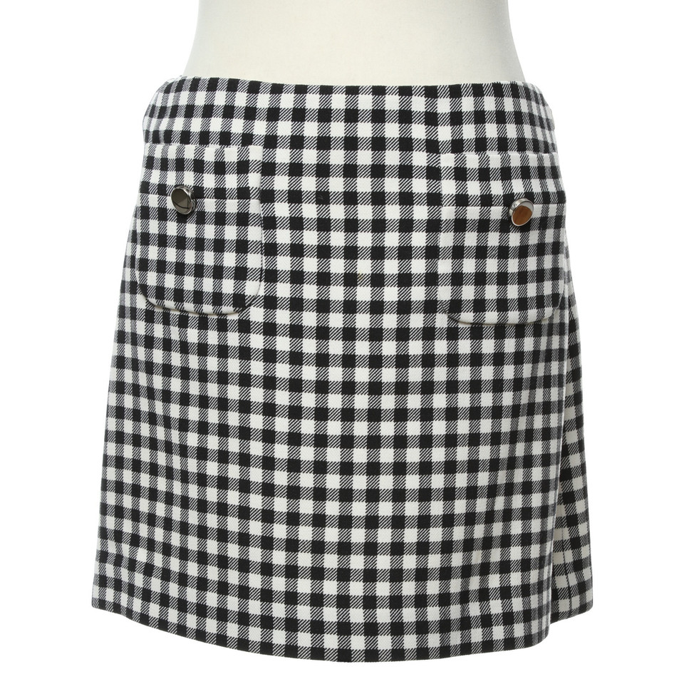 Prada skirt with checked pattern