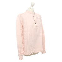 Ganni Jacke/Mantel aus Baumwolle in Rosa / Pink
