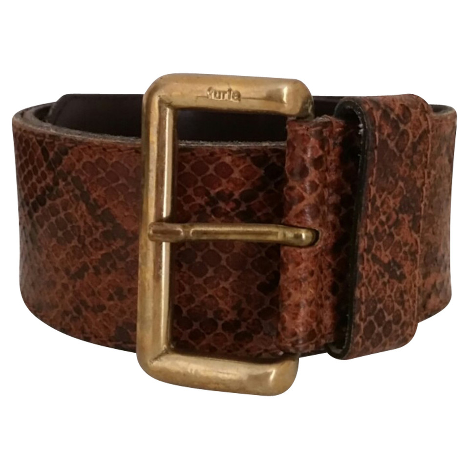 Furla Ceinture en faux cuir marron