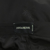 Zadig & Voltaire Shorts di seta nera