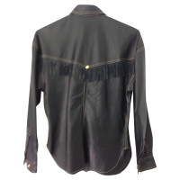 Gianni Versace leather blouse