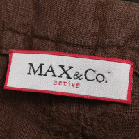 Max & Co Linnen-Broek in Bruin