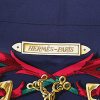 Hermès Zijden sjaal met motief druk