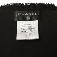 Chanel Top frange in nero