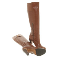 Pollini Boots Leather in Brown