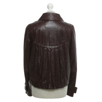 Sport Max Leather jacket in brown