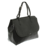 Rochas Handtasche aus Leder in Schwarz