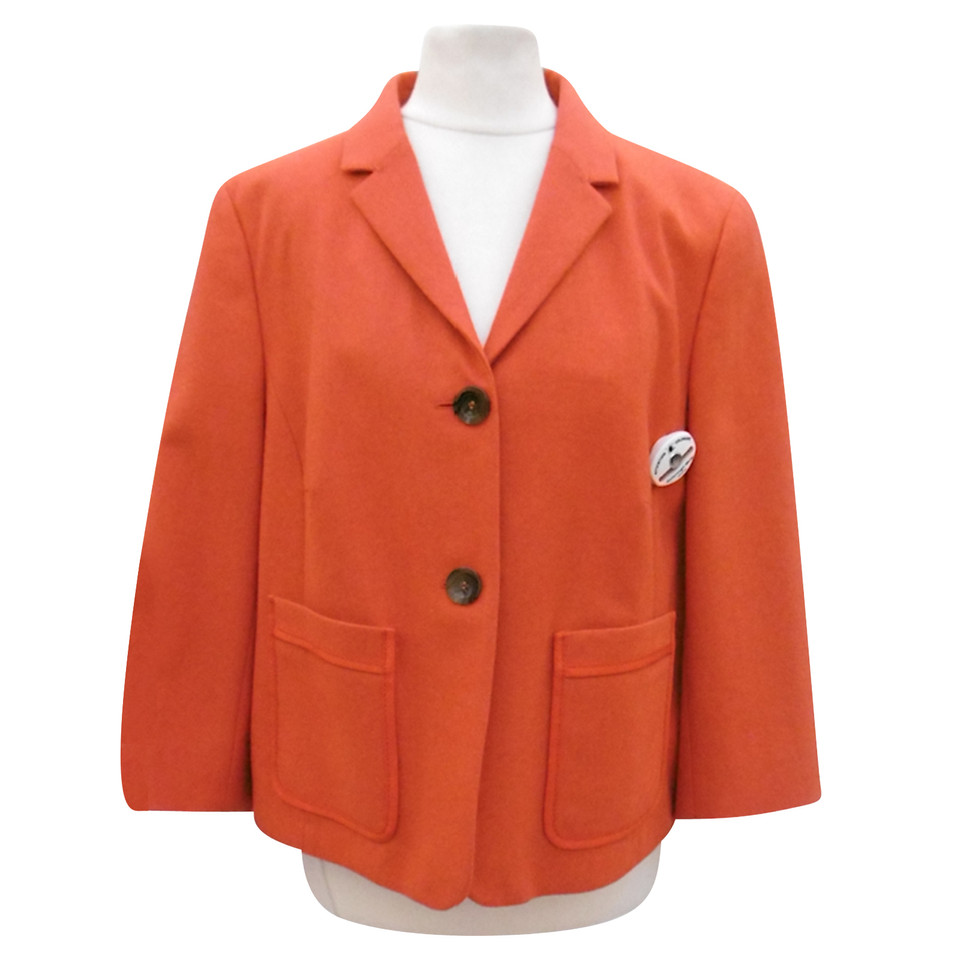 Escada Veste/Manteau en Laine en Orange