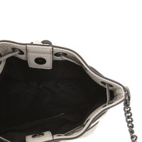 Rebecca Minkoff "Micro Lexi Bucket Bag" in grigio chiaro