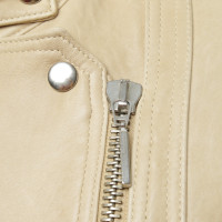 Plein Sud Leather jacket in beige