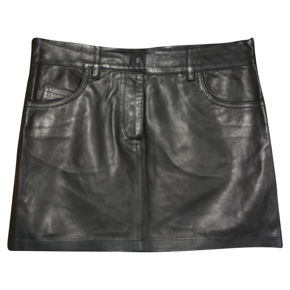 Alexander McQueen Skirt Leather in Black