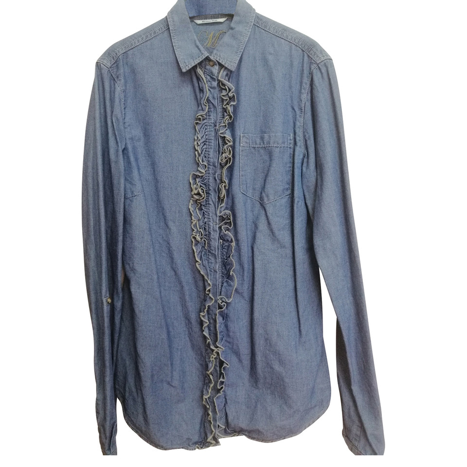 Massimo Dutti Kleid aus Jeansstoff in Blau