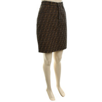 Fendi skirt with Zucca pattern