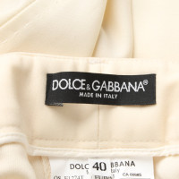 D&G Anzug aus Wolle in Creme