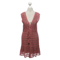 Anna Kosturova Kleid aus Baumwolle in Rosa / Pink