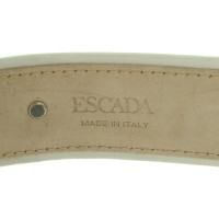 Escada Belt in turquoise / white