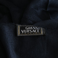 Versace Gebreid hemd in blauw