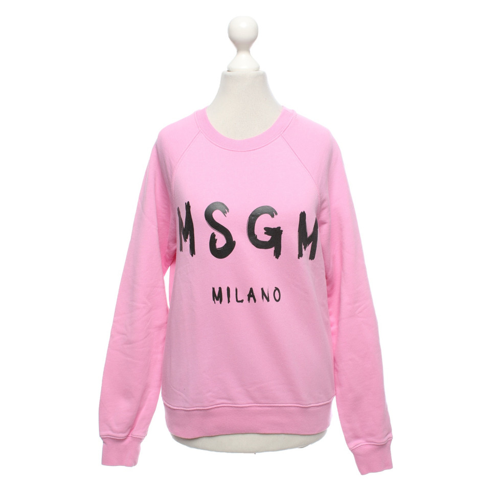 Msgm Top en Coton en Rose/pink