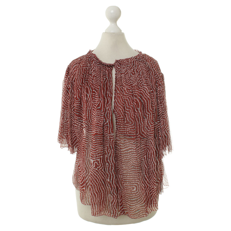 Isabel Marant Camicetta in pizzo in rosso