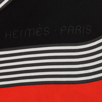 Hermès Seidentuch in Orange/Schwarz