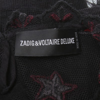 Zadig & Voltaire Mesh Top met borduurwerk
