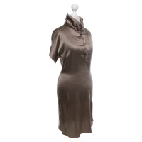 Other Designer Mauro Grifoni silk dress in brown