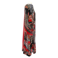 Roberto Cavalli Silk dress in patchwork look