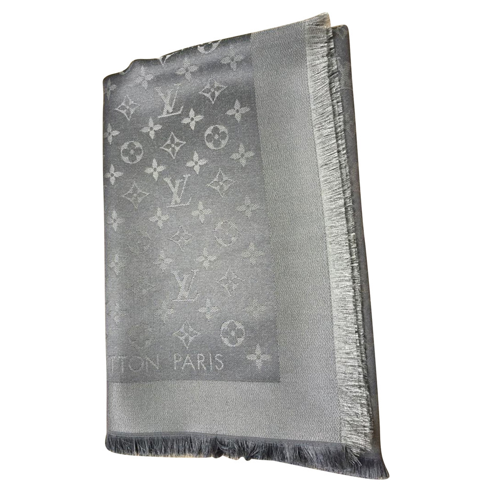 Louis Vuitton Monogram-Shine-Tuch in Silber/Grau