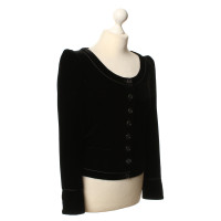 Derek Lam Velvet Blazer in black