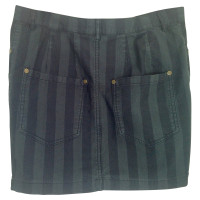 Ganni Striped mini skirt