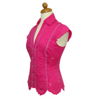 Karen Millen Oberteil aus Baumwolle in Rosa / Pink