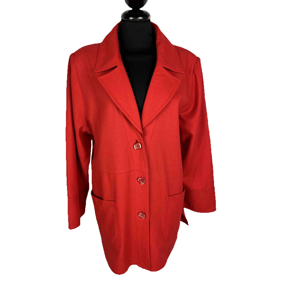 Krizia Jacket/Coat Wool in Red