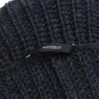 Windsor Manteau tricoté gris / bleu