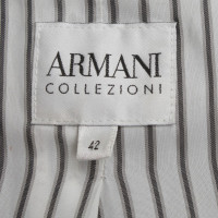 Armani Collezioni Veste en cuir brun