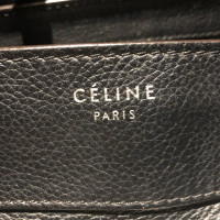 Céline Luggage Mini aus Leder in Schwarz