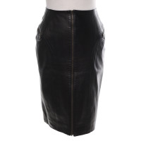 Christian Dior Leather skirt in brown