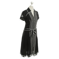 Karen Millen Robe en soie en noir / blanc