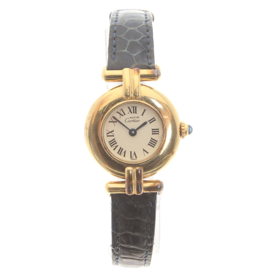 Cartier Wristwatch in gold / blue