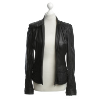 Belstaff Zwarte leren jas