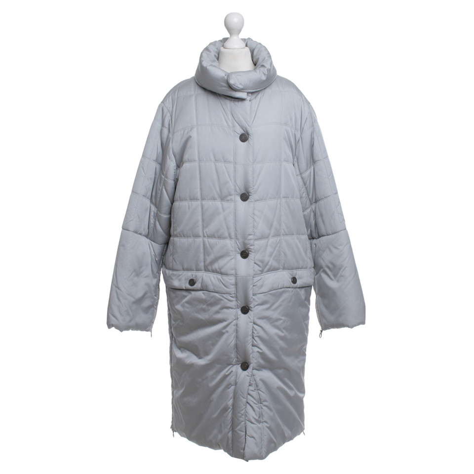 Chanel cappotto invernale imbottito, color argento