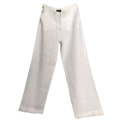Armani Jeans Jeans aus Leinen in Weiß