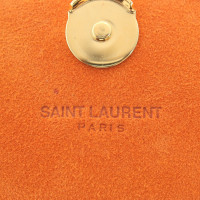 Saint Laurent "Kate Satchel Small" in Orange