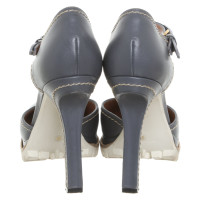 Marni Pumps/Peeptoes Leather in Grey