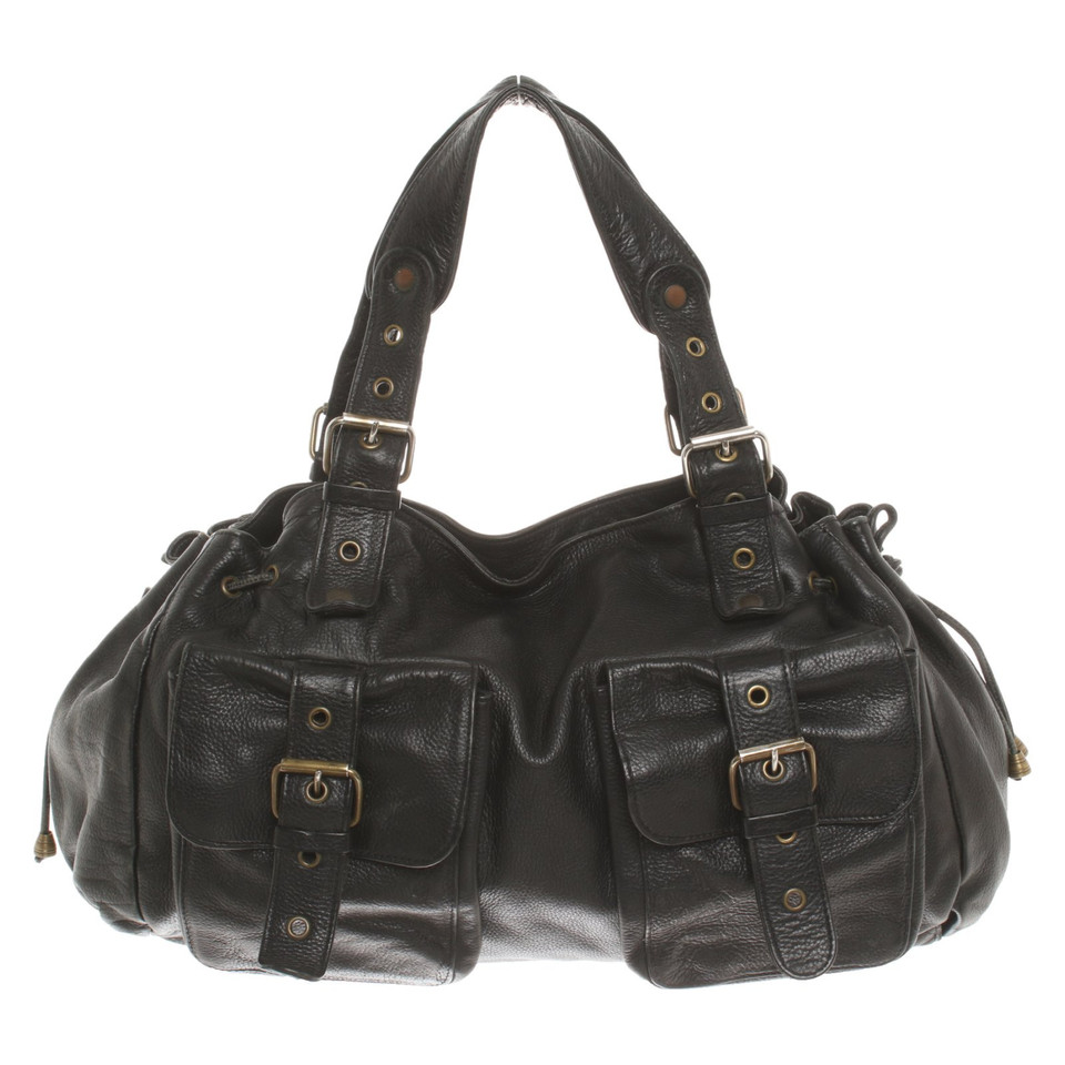 Gerard Darel Handbag Leather in Black