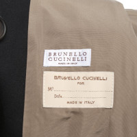 Brunello Cucinelli Jas/Mantel in Zwart