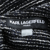 Karl Lagerfeld Jurk in zwart / wit