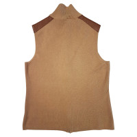 Ralph Lauren Faux leather trim vest
