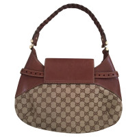 Gucci Handbag Canvas in Brown