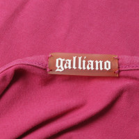 John Galliano Top in Fuchsia